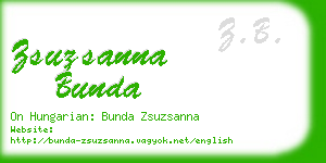 zsuzsanna bunda business card